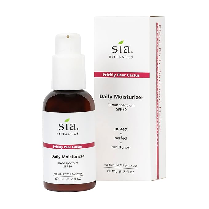 Prickly Pear Daily Facial Moisturizer - SPF 30 (59ml/2oz Pump Bottle) | Face Sunscreen w/Prickly Pear, Sweet Orange, Lavender | Natural, Clean, Botanical Skincare for Women-GlimoraGlow
