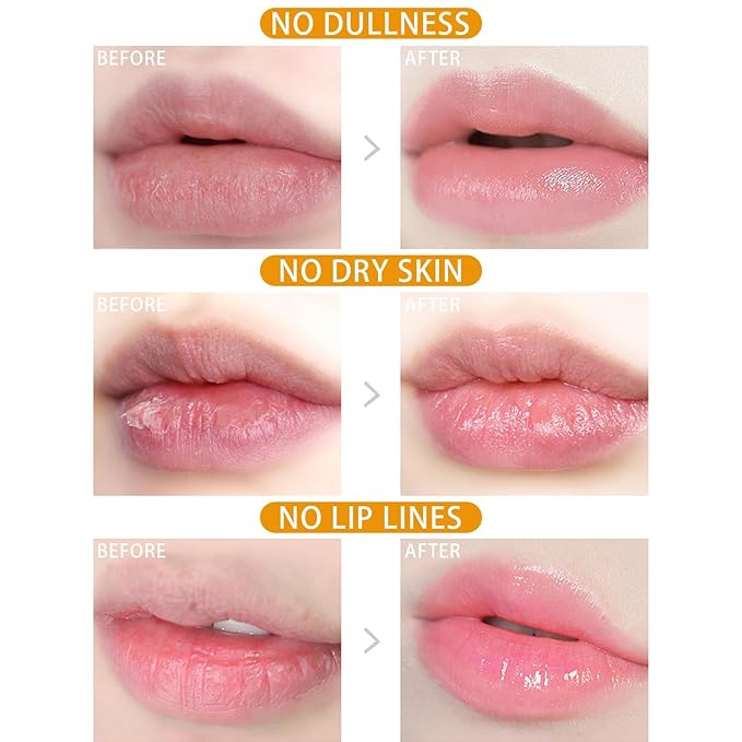 2 Pcs Bee Lip Balm Honey Pot, Lip Mask Overnight Honey Lip Balm Lip Exfoliate with Stick, Moisturizing Sleeping Lip Mask Day & Night Lip Care - Hydrate Repair Prevent Dry Cracked Scrub (2 Honey)-GlimoraGlow