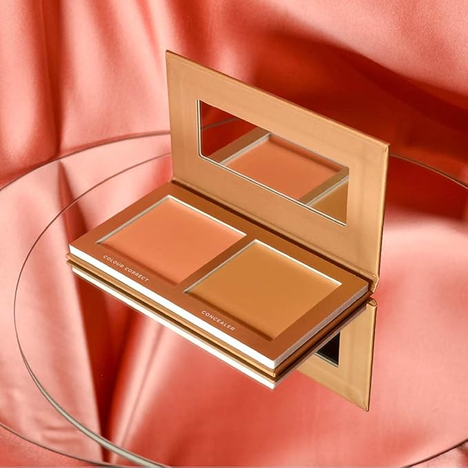 Jecca Blac Correct and Conceal Medium Coverage Palette, Lightweight Long Lasting Formula, Medium To Full Coverage, Gender Neutral and LGBTIQA+ Inclusive Make Up, Medium 5.0, 12g-GlimoraGlow