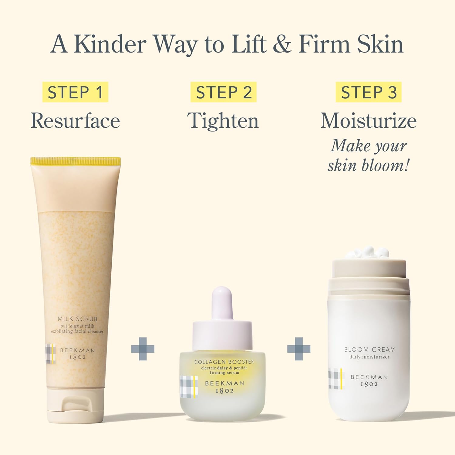 Beekman 1802 Collagen Booster Electric Daisy & Peptide Firming Face Serum - Fragrance Free - 0.5 fl oz - Boosts Collagen Production & Tightens Skin - Good for Sensitive Skin - Cruelty Free-GlimoraGlow