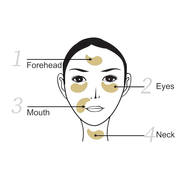 Jakuva 29PCS Gold Gel Crystal Collagen Eye Mask Under Eye Patches For Puffy Eyes and Dark Circles, Hydrating & Anti Aging,24k Gold Eye Mask Eye Patches for Moisturizing-GlimoraGlow