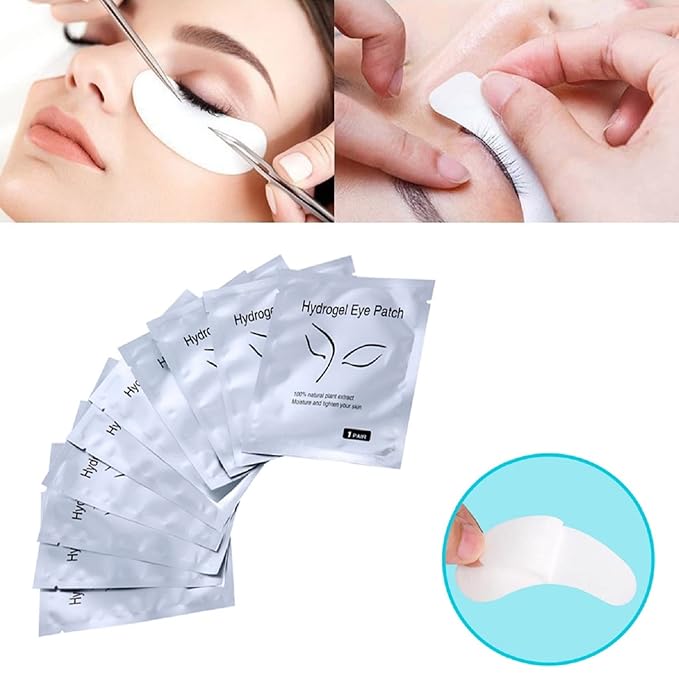 100 Pairs Set,Under Eye Pads,Comfy and Cool Under Eye Patches Gel Pad for Eyelash Extensions Eye Mask Beauty Tool-GlimoraGlow