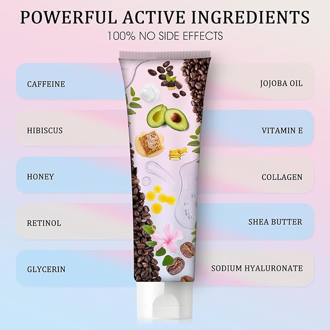 B Flat Belly Firming Cream - Moisturizing, Lifting, Firming for Stomach, Thighs and Butt, Body Lotion gift for Women and Men, 125 ML +5 ML-GlimoraGlow