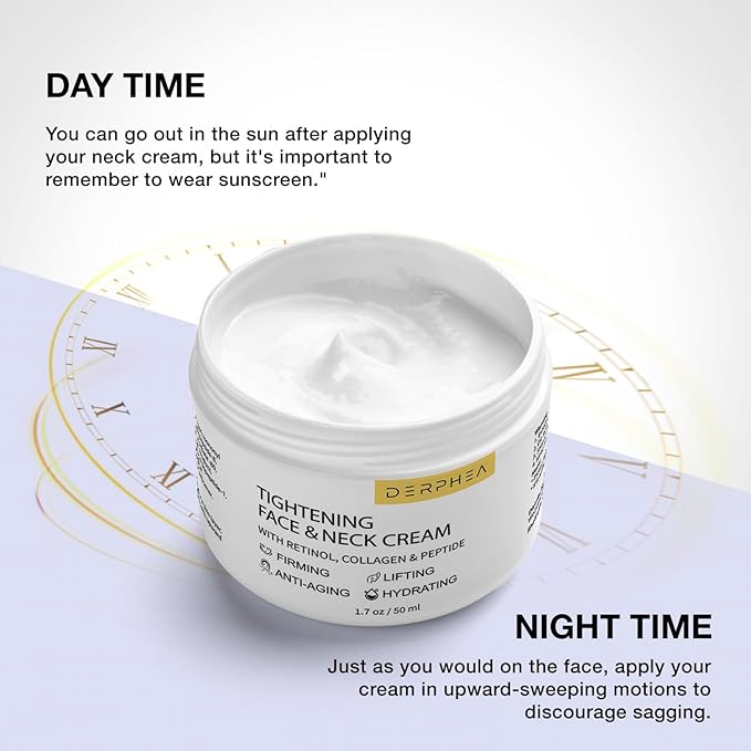 Neck Tightening Cream, Neck Firming Cream For Tightening and Firming, Fine lines, Loose & Sagging On Face, Decollete & Other Skin Areas - 1.7 OZ-GlimoraGlow
