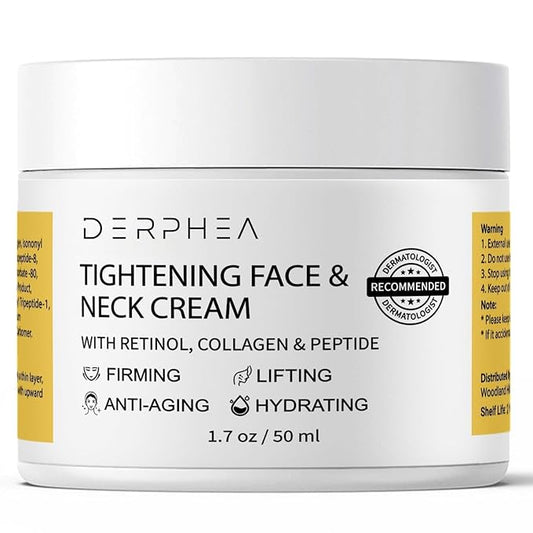 Neck Tightening Cream, Neck Firming Cream For Tightening and Firming, Fine lines, Loose & Sagging On Face, Decollete & Other Skin Areas - 1.7 OZ-GlimoraGlow