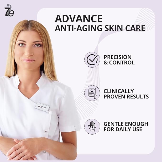 7E Wellness:Anti-Aging Peptide Serum, Anti-Wrinkle Copper Peptide Serum With Hyaluronic Acid & Polypeptides - Supports Collagen & Elastin Production | Brightening, Firming & Hydrating for Face-GlimoraGlow