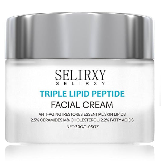 Nodfens Triple Lipid Peptide Cream for Anti-Aging - Restores & Repairs Mature Skin for Radiant, Smooth Complexion - Advanced Strength Recovery Face Moisturizer Cream-GlimoraGlow