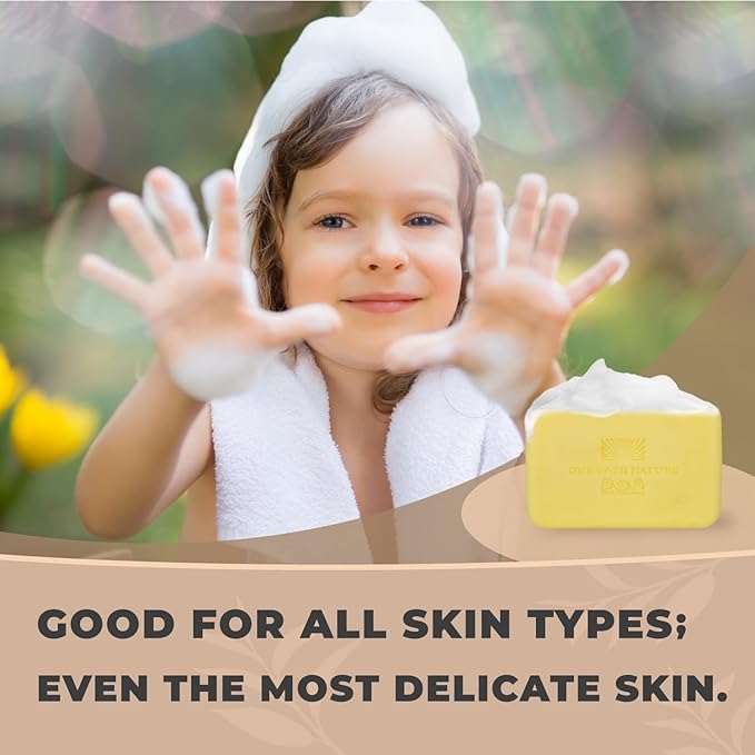 One With Nature Dead Sea Salt Lemon Sage Soap 7oz 3-Pack – Purifying and Exfoliating Soap Bar with Dead Sea Minerals for Face & Body, for Men & Women-GlimoraGlow