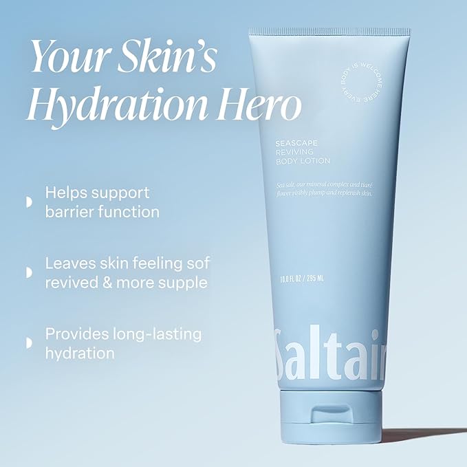 Saltair Body Lotion - 2 Pack Moisturizing Lotion For Dry Skin. Seascape Scented Hydrating Body Cream with Nourishing Moisturizer Formula. Skin Care for Women and Men. 2x 10oz Tubes-GlimoraGlow