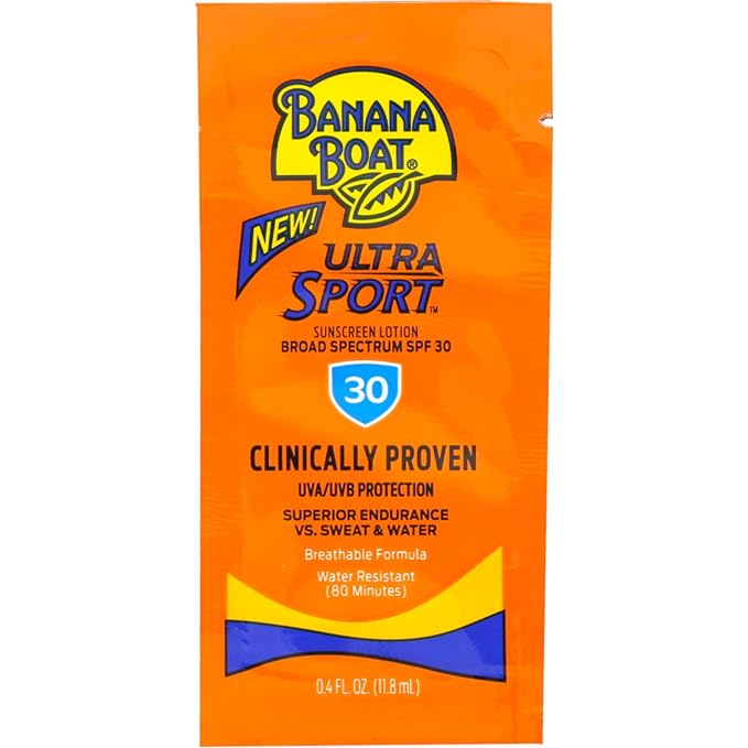Banana Boat Sport Sunscreen, SPF 30 Protection lotion, Travel Packets 200 Count (Pack of 1)-GlimoraGlow