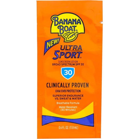 Banana Boat Sport Sunscreen, SPF 30 Protection lotion, Travel Packets 200 Count (Pack of 1)-GlimoraGlow