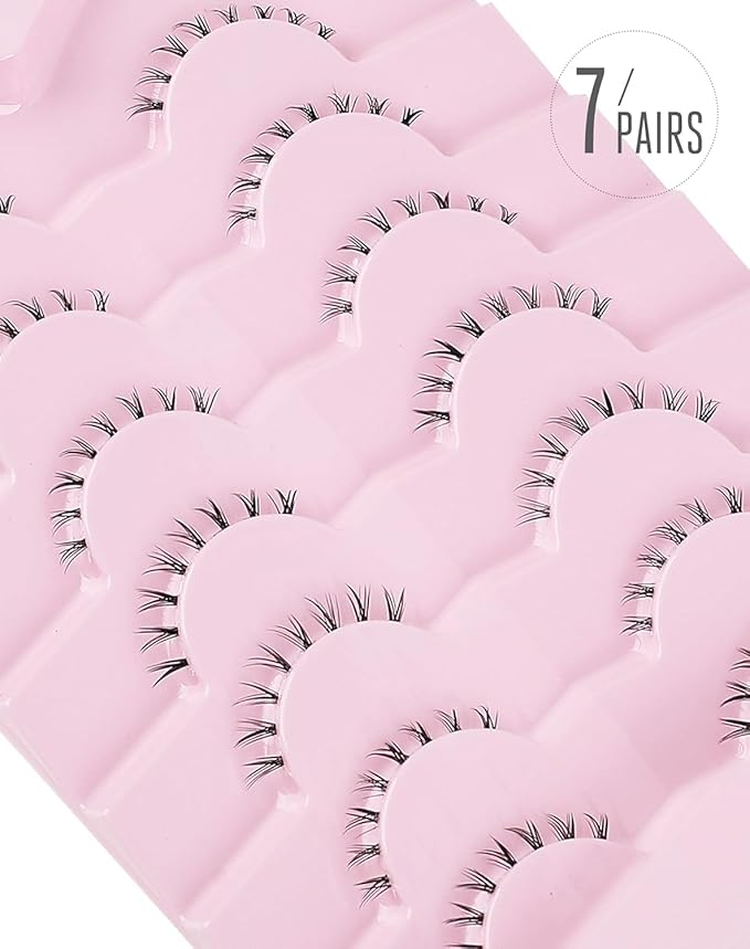 Bottom Lashes Bottom Eyelashes False Lower Lashes Fake Bottom Eyelashes 7 Pairs Bottom-3-GlimoraGlow