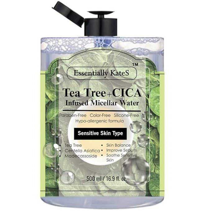 Micellar Water 500ml (16.9 Fl oz), a Jumbo size, Effectively Removes Eye & Face Make-up, No Oil and No Alcohol - Very Moisturizing and Not Painful, a Korean Skin Care-GlimoraGlow