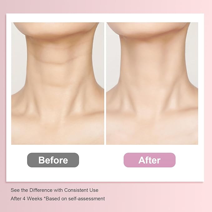 Neck Firming Cream with Gua Sha Tool, Neck Tightening Cream for Crepey Skin, Moisturizing and Lifting Neck Cream for Fine Lines and Sagging Skin 50g-GlimoraGlow