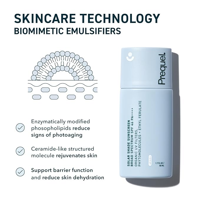 Skin Solar Shade - Moisturizing Face Sunscreen SPF 46 PA++++ Broad Spectrum UV Protection. Hydrating Sunblock for Dry Skin. Lightweight Travel Size Sun Protection, 1.7oz-GlimoraGlow