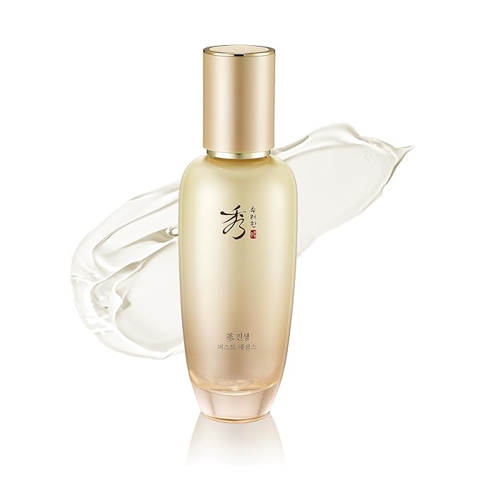Sooryehan Christmas Gifts Ginseng First Essence (120 ml/2.04 fl oz) Total Age-Defying Solution, Wrinkle Improvement, Nourishing Toner for Radiant and Youthful Skin - Ginsenoside | Korean Skincare-GlimoraGlow