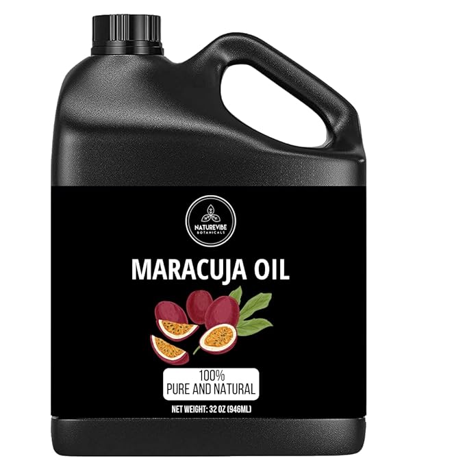 Naturevibe Botanicals Maracuja Oil 32 Ounces | 100% Pure and Natural | Great for Skin Care and Hair Care-GlimoraGlow