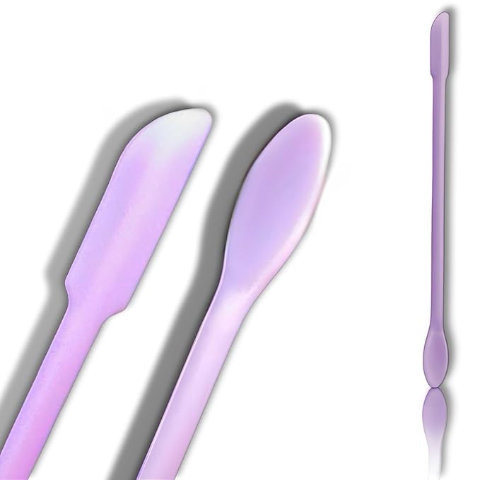 Makeup Brush Set - Flat Foundation Brush, Blender Sponge, Face Spatula, Puff & Heart-Shaped Mixing Palette with Leather Case – Complete Face Makeup Tool Kit for Blending, Foundation & Application-GlimoraGlow