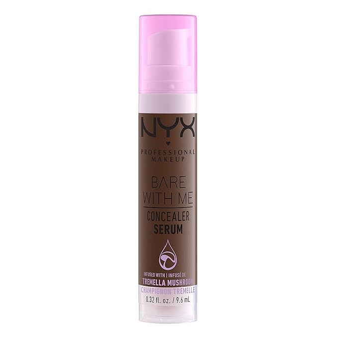 NYX PROFESSIONAL MAKEUP Bare With Me Concealer Serum, Up To 24Hr Hydration - Deep (Pack of 2)-GlimoraGlow