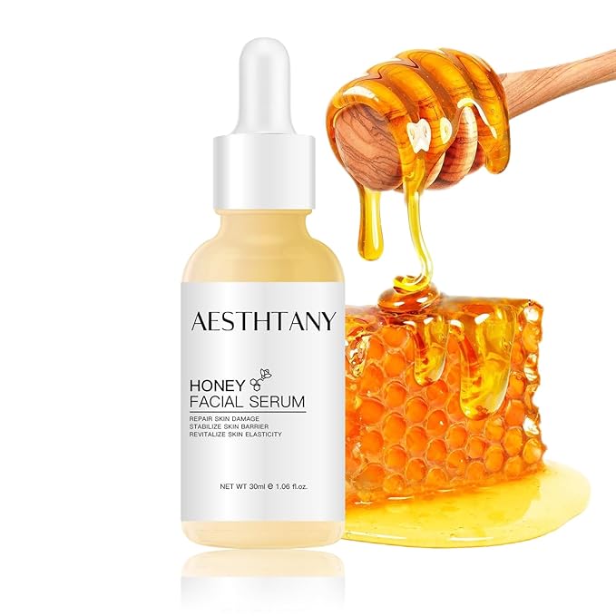 Honey Hyaluronic Acid Face Serum, 30ml / 1.06 fl.oz | Honey Purity 30% | Vit E - Anti Aging Facial Serum for Skin Care | Face Serum for Women | for All Skin Type-GlimoraGlow