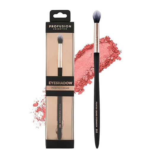 Profusion Cosmetics Pointed Crease Eyeshadow Brush Soft Synthetic Eyeshadow Blending For small Crease Eyebrow Long Lasting smudge Flawless Makeup Look-GlimoraGlow
