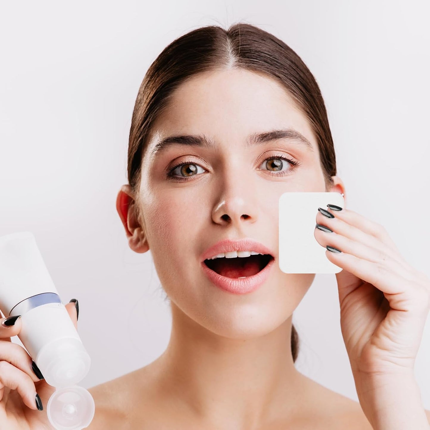 20Pcs White Makeup Cosmetic Sponge Square Make Up Facial Face Soft Sponge Cosmetic Puff Women Lady Beauty Makeup Foundation Powder Puff for All Skin Types Wet and Dry Dual Use-GlimoraGlow