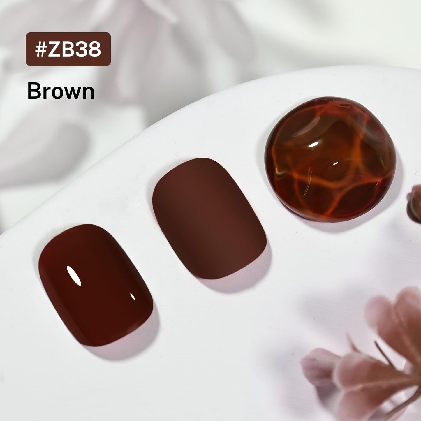 16.5ml Brown Nail Polish Large Volume Quick Drying Nail Polish, Fast Drying and Long Lasting Color Nail Art DIY Home Manicure Gift for Women-GlimoraGlow