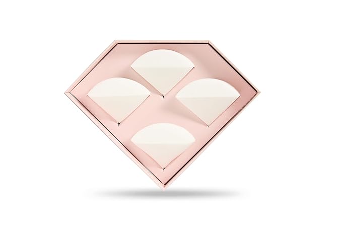 StansOut Beauty Sponge 4-Pack – Streak-Free, Airbrushed Finish | Reusable, Quick-Drying, Latex-Free | Multi-Angle Blending Sponge for Cream, Liquid & Powder | Pro Makeup Applicator-GlimoraGlow