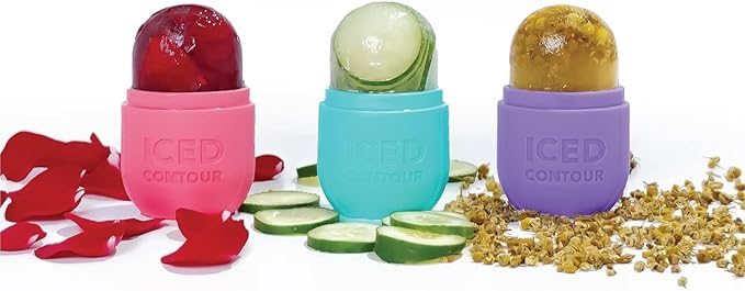 Ice Roller for Face, Ice Face Roller for Eyes, Neck and Cold Therapy for Injuries. Ice Mold for Face Massager, Skin Care. Remove Fine Lines, Shrink Pores, Reduce Acne (White)-GlimoraGlow