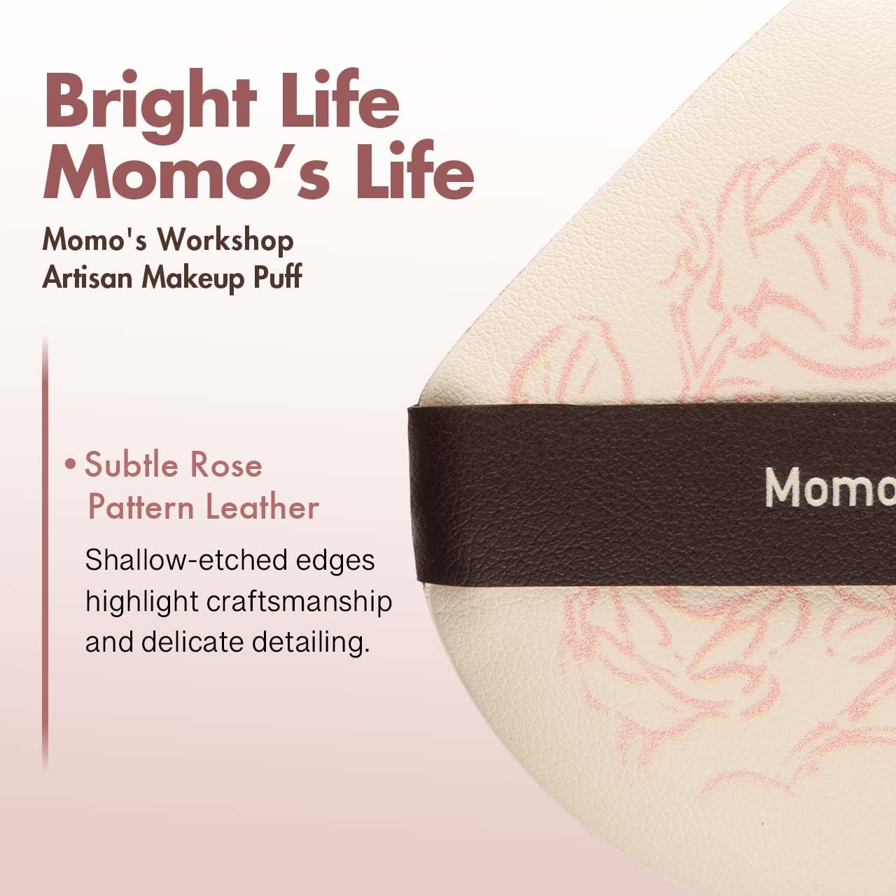 Makeup Sponge Set, Hydropolyurethane Sponges, Dry/Wet Use with Lychee-Pattern PU Leather, Expands 1.3x, for Full/Sheer Coverage Finish,3pcs Beauty Puffs &Storage Case-GlimoraGlow