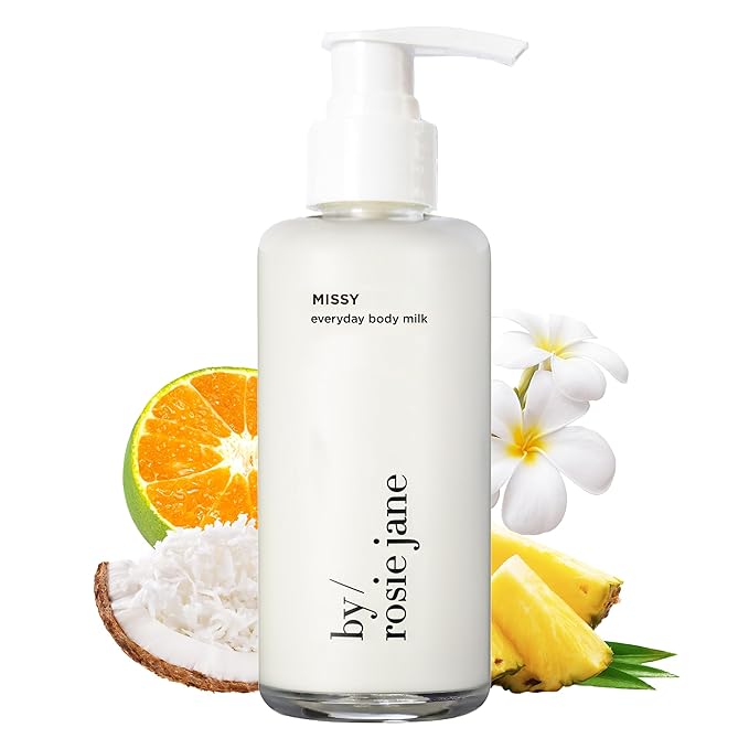By Rosie Jane Everyday Body Milk (Missy) - Hydrating Toner & Body Moisturizer to Help Even Skin Tone - Infused with Soothing Aloe Vera and Turmeric Root to Promote Anti-Aging (5 Ounce)-GlimoraGlow