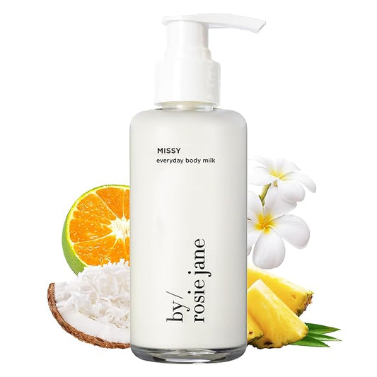 By Rosie Jane Everyday Body Milk (Missy) - Hydrating Toner & Body Moisturizer to Help Even Skin Tone - Infused with Soothing Aloe Vera and Turmeric Root to Promote Anti-Aging (5 Ounce)-GlimoraGlow