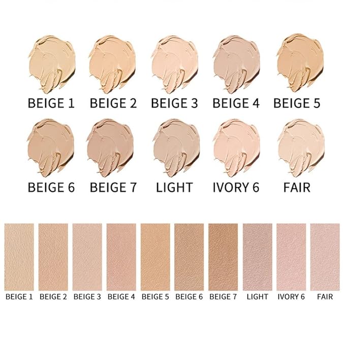 2 Pack Liquid Foundation Cream for Face Makeup,Durable Full Coverage Matte Concealer Make Up,Oil Control & Waterproof Base Primer -1+1 Fl.Oz (BEIGE 7#)-GlimoraGlow