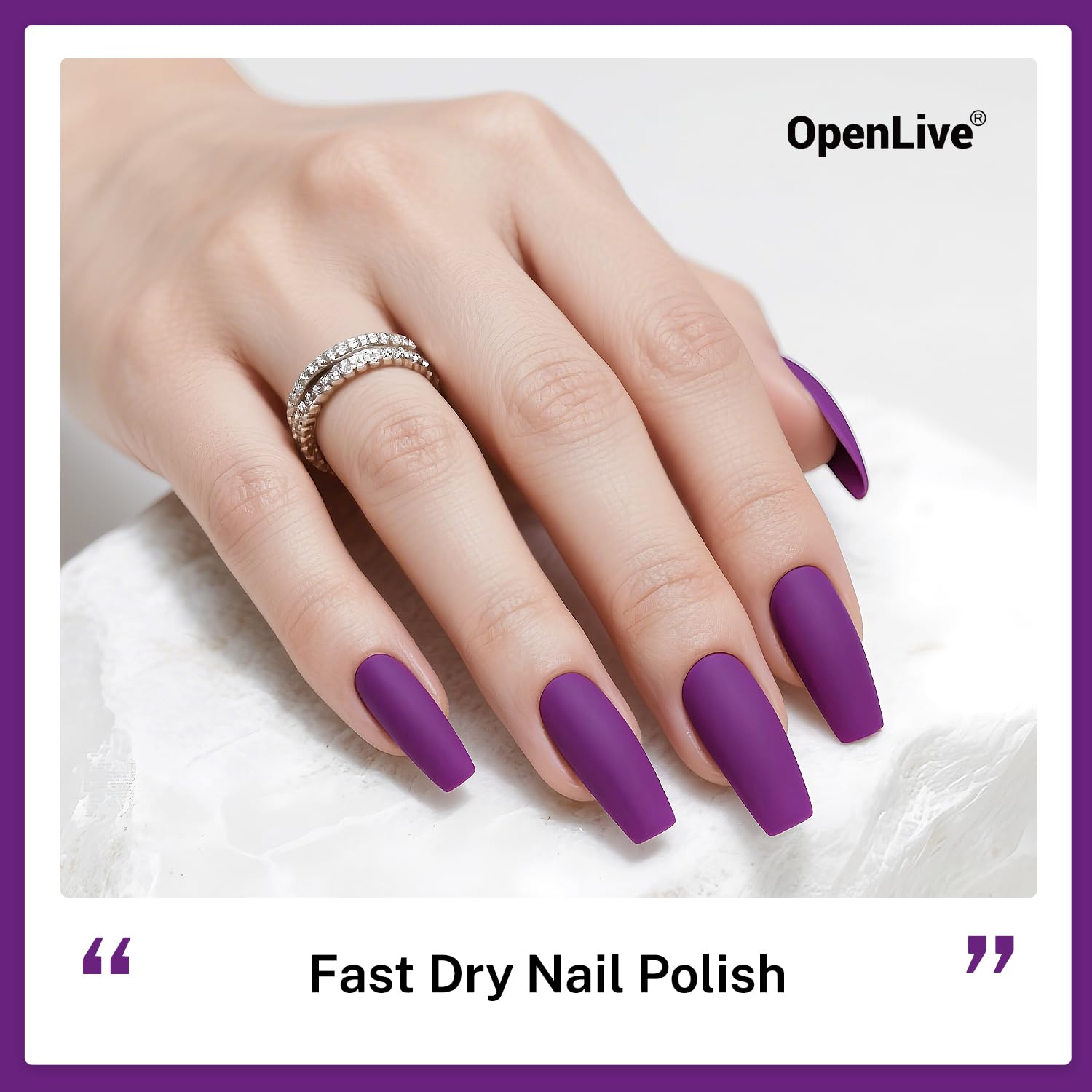 16.5ml Purple Nail Polish Large Volume Quick Drying Nail Polish, Fast Drying and Long Lasting Color Nail Art DIY Home Manicure Gift for Women-GlimoraGlow