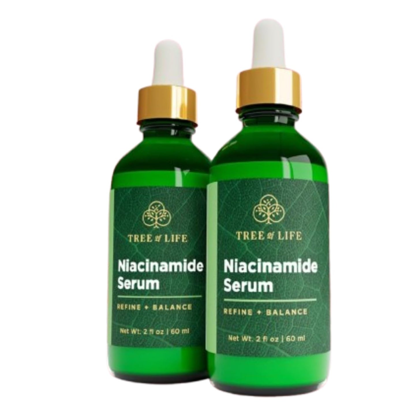 Tree of Life Beauty Niacinamide Vitamin B3 Serum, Hydrating Face Oil for Dark and Age Spots, Tightens Pores, Facial Serums for Sensitive Skin with Hyaluronic Acid and Vitamin E, 2 Fl Oz (Pack of 2)-GlimoraGlow