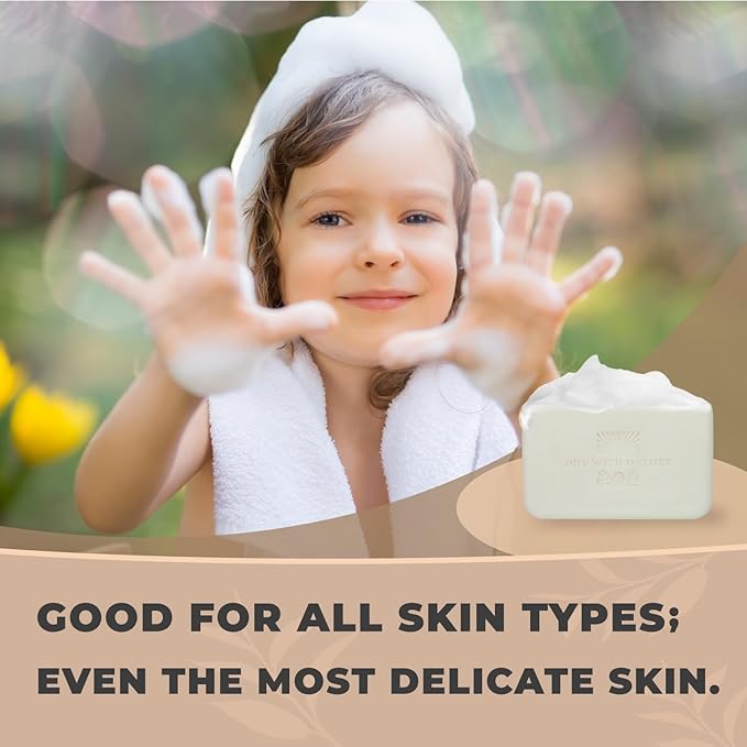 One With Nature Dead Sea Salt Soap 7oz 3-Pack – Purifying and Exfoliating Soap Bar with Dead Sea Minerals for Face & Body, for Men & Women-GlimoraGlow