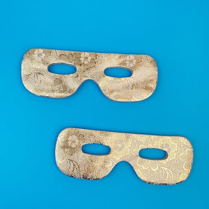 100PCS Gold DIY Eye Mask Under Eye Patches Pre-Cut Nose Paper Film Eye Pad Cooling Eye Patch for Puffy Eyes Spa Skincare-GlimoraGlow