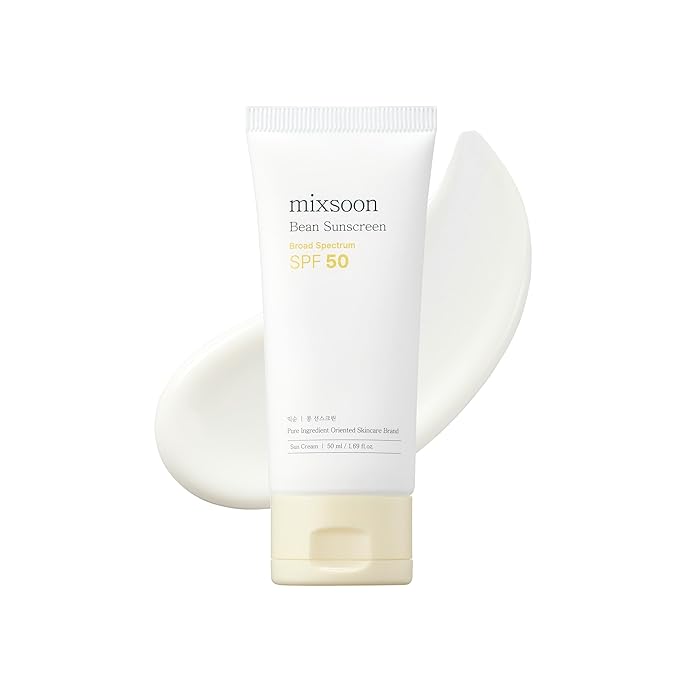 mixsoon Bean Sunscreen 1.69 Fl. Oz. / 50ml SPF 50 Airy Texture Type Lightweight No White Cast For Face Korean Glass Skin Care-GlimoraGlow