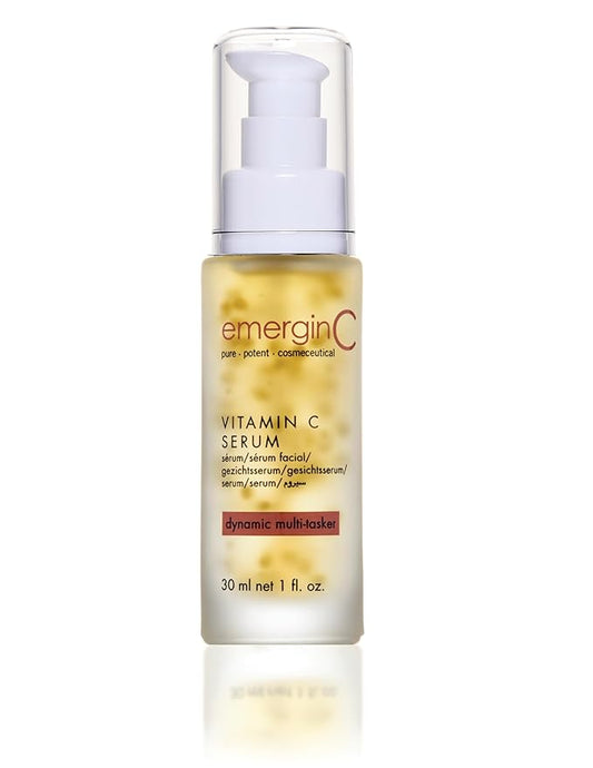 emerginC 20% Vitamin C Facial Serum - Extra Strength Micro-Encapsulated Spheres to Help Address Visible Signs of Aging (1 Ounce, 30 ml)-GlimoraGlow