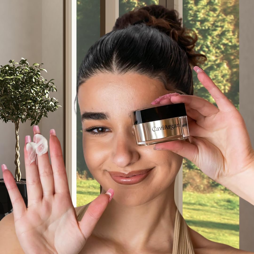 Essence Of Argan Caviargan Anti Wrinkle Cream with Argan Oil, Matrixyl & Botanicals - Hydrating Moisturizer Face Cream - Anti-Aging Formula for Reducing Fine Lines and Dullness - 1 Fl Oz-GlimoraGlow