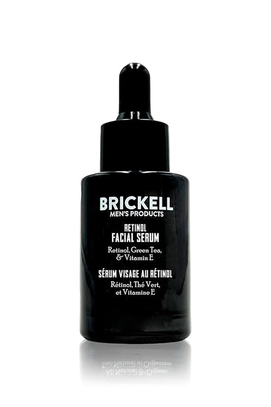 Brickell Men's Retinol Skin Care Serum Treatment For Firming Face Lines & Eye Wrinkles, Deep Hydrating Facial Skincare Serum For Anti-Aging, Fragrance Free, 1 Ounce-GlimoraGlow