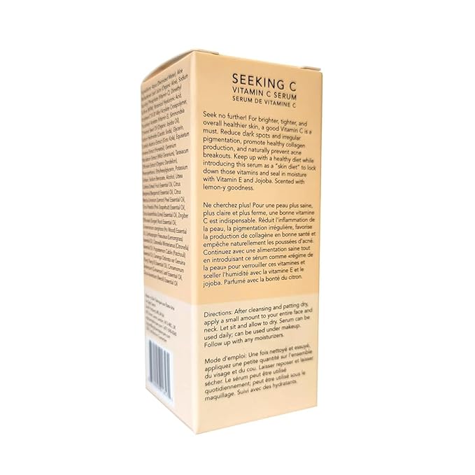 Eight Saints Vitamin C Serum For Face, Anti Aging Facial Serum, Hyaluronic Acid, Vitamin E, Organic Aloe Vera and Jojoba Oil, Hydrating & Brightening Serum for Dark Spots, Fine Lines and Wrinkles, 1oz-GlimoraGlow