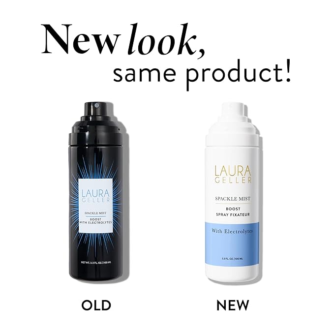 LAURA GELLER NEW YORK Spackle Mist Boost Setting Spray with Electrolytes - Long-Lasting Makeup Spray with Blue Light Protection - Dewy Skin Makeup Setting Spray-GlimoraGlow