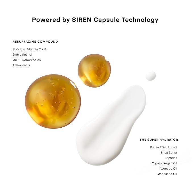 The U Beauty Duo - Resurfacing Compound & SUPER Hydrator Set - Vitamin C & E, Retinol, Hyaluronic Acid - Moisturizing Face Serum for Smooth, Hydrated and Softer Skin, Set of 2 0.33 fl.oz Trial Size-GlimoraGlow