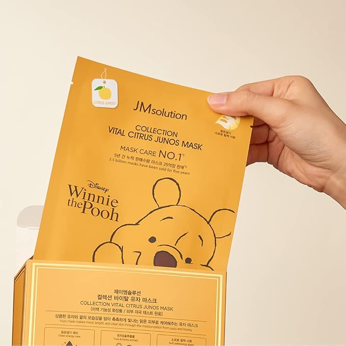 JMsolution Disney Collection Vital C mask- Brightening Elastic -Korean Skin care facial mask 10EA-GlimoraGlow