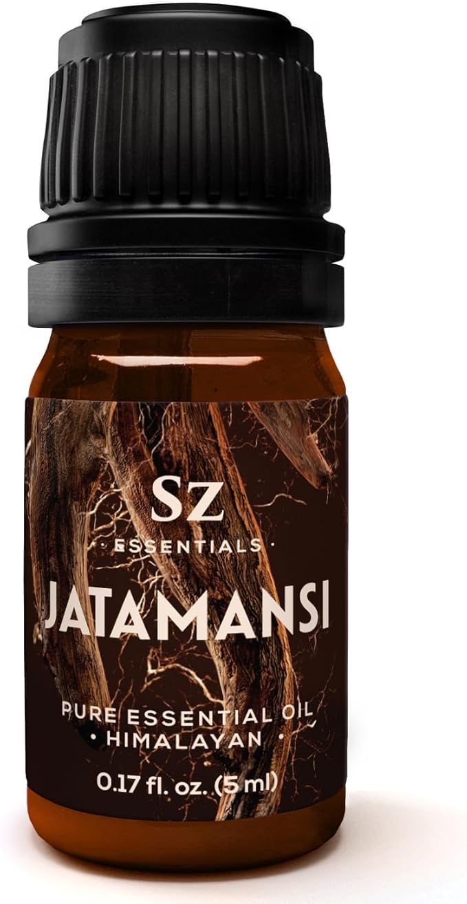 Jatamansi Essential Oil aka Spikenard - 100% Pure & Undiluted - Extracted from Nardostachys Jatamansi - Strong & Powerful Scent with Earthy Overtones - Therapeutic Grade - 0.17oz-GlimoraGlow