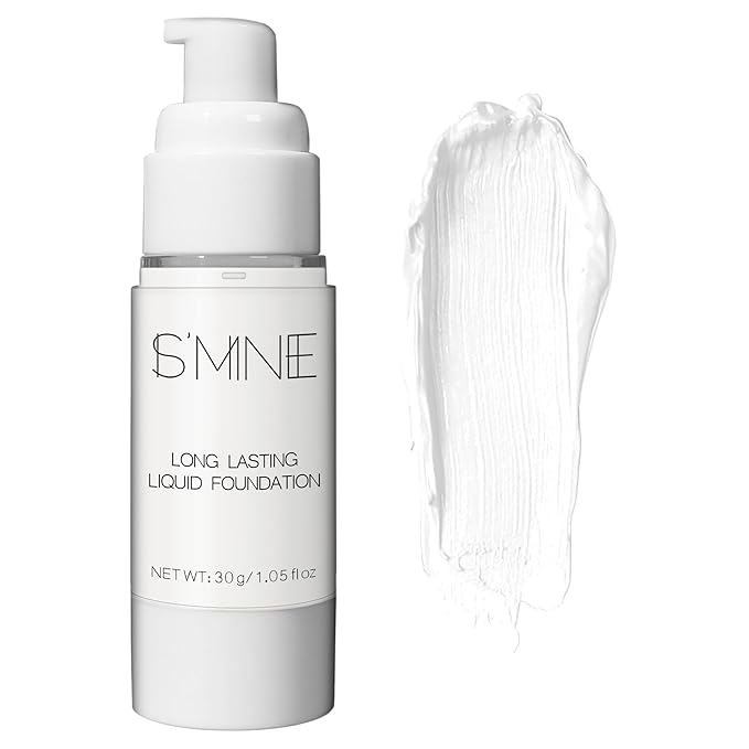 IS'MINE White Liquid Foundation Makeup, Matte Flawless Finish Foundation, Vegan & Cruelty-Free (1.05 Fl Oz, 041)-GlimoraGlow