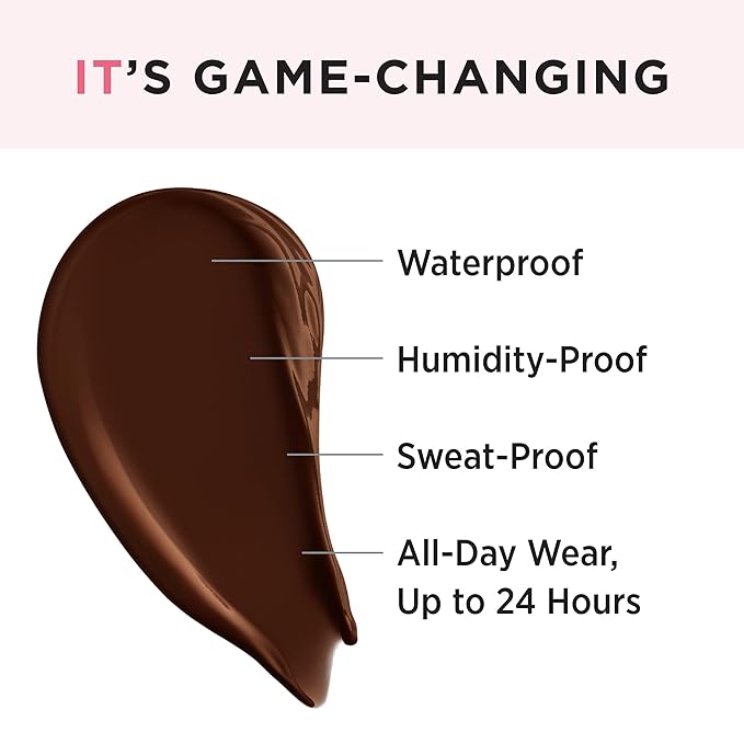 IT Cosmetics Makeup Set - Includes Supersize Bye Bye Under Eye Concealer (45.5 Deep) + Heavenly Luxe Complexion Perfection Concealer Brush (1 fl oz) - with Collagen, Hyaluronic Acid & Antioxidants-GlimoraGlow