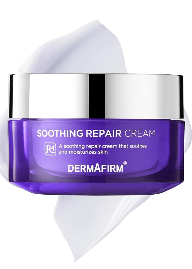Dermafirm Soothing Repair Hydrating Face Cream R4 | Daily Face Moisturizer Facial Lotion with Eucalyptus, Peptide and Collagen | Gentle for All Skin Types No Animal Trials No Paraben 1.69 fl oz-GlimoraGlow