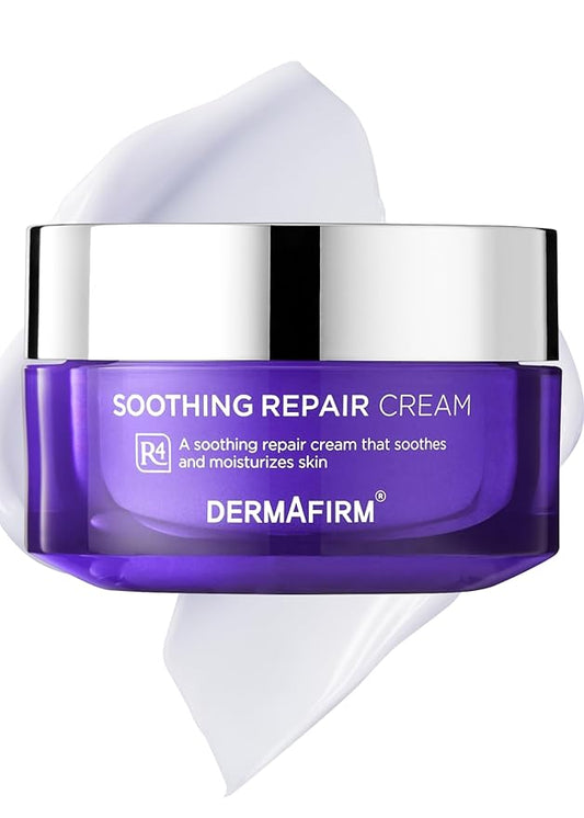 Dermafirm Soothing Repair Hydrating Face Cream R4 | Daily Face Moisturizer Facial Lotion with Eucalyptus, Peptide and Collagen | Gentle for All Skin Types No Animal Trials No Paraben 1.69 fl oz-GlimoraGlow